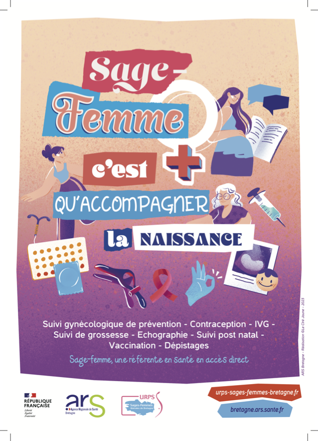 DEUX AFFICHES POUR PRESENTER LE MÉTIER DE SAGE-FEMME – URPS